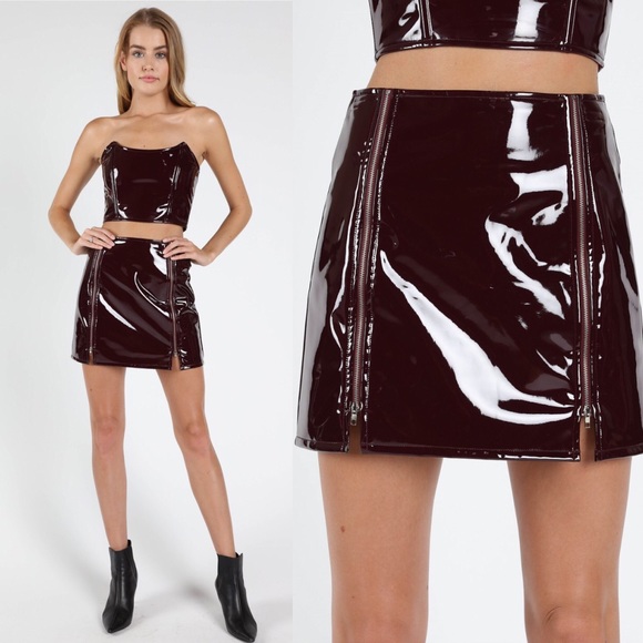 *LAST ONE*Dressed To Kill PVC Leather Top - Picture 2 of 5